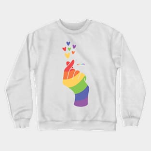 Pride Snap LGBTQ Crewneck Sweatshirt